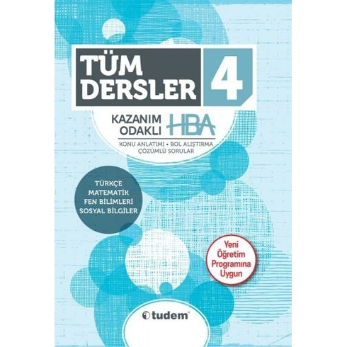 Tudem Yayınları 4.Sınıf Hepsi 1 Arada Tüm Dersler