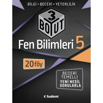 Tudem Yayınları 5. Sınıf Fen Bilimleri 3 Boyut Soru Bankası Komisyon