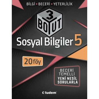 Tudem Yayınları 5. Sınıf Sosyal Bilgiler 3 Boyut Soru Bankası Komisyon