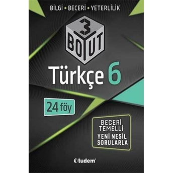 Tudem Yayınları 6. Sınıf 3 Boyut Türkçe Komisyon