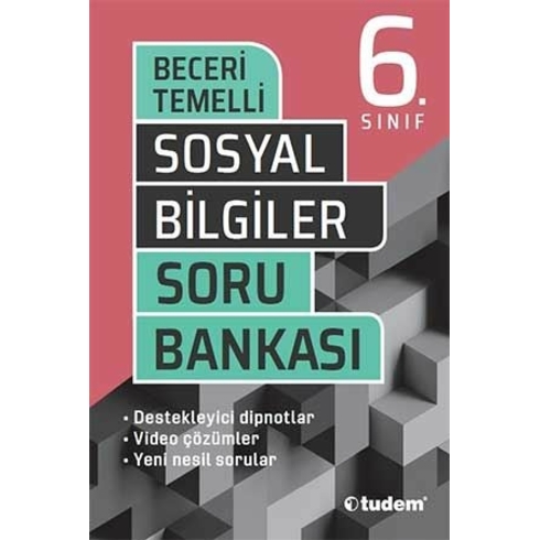 Tudem Yayınları 6. Sınıf Sosyal Bilgiler Beceri Temelli Soru Bankası