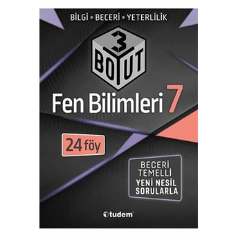 Tudem Yayınları 7. Sınıf Fen Bilimleri 3 Boyut Soru Bankası Komisyon