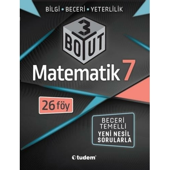 Tudem Yayınları 7. Sınıf Matematik 3 Boyut Soru Bankası Komisyon