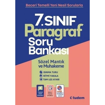 Tudem Yayınları 7. Sınıf Paragraf Soru Bankası Komisyon