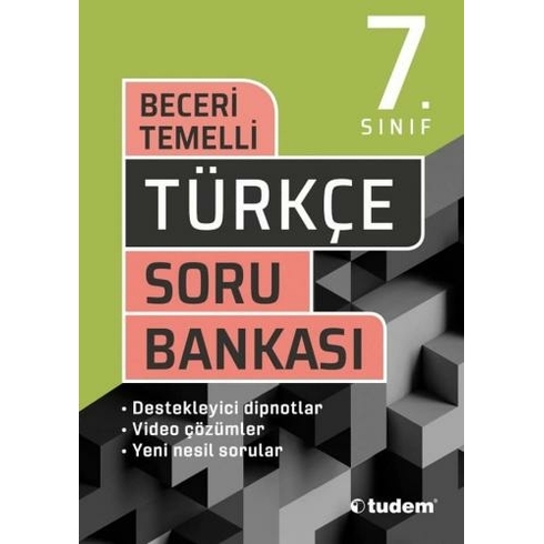 Tudem Yayınları 7. Sınıf Türkçe Beceri Temelli Soru Bankası