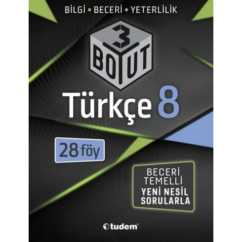 Tudem Yayınları 8. Sınıf 3 Boyut Türkçe