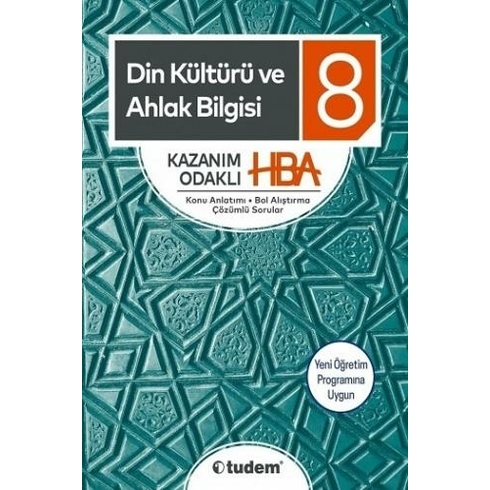 Tudem Yayınları 8. Sınıf Din Kültürü Ve Ahlak Bilgisi Kazanım Odaklı Hba