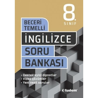 Tudem Yayınları 8. Sınıf Ingilizce Beceri Temelli Soru Bankası Komisyon