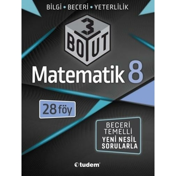 Tudem Yayınları 8. Sınıf Matematik 3 Boyut 28 Li Föy Komisyon