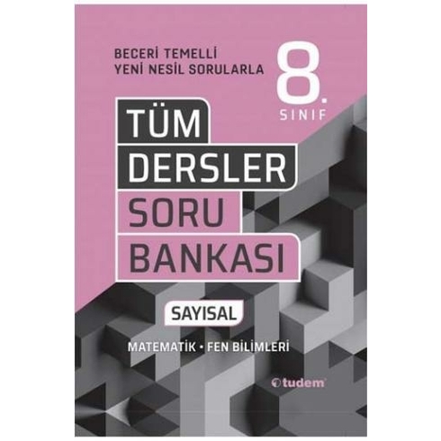 Tudem Yayınları 8. Sınıf Tüm Dersler Sayısal Soru Bankası