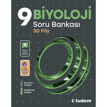 Tudem Yayınları 9. Sınıf Biyoloji Soru Bankası Komisyon