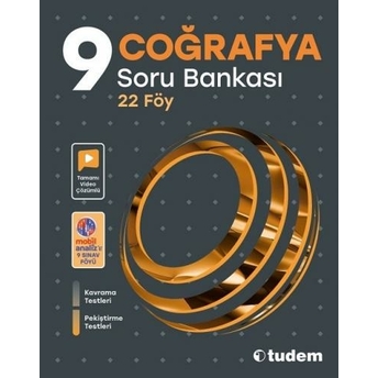 Tudem Yayınları 9. Sınıf Coğrafya Soru Bankası Komisyon