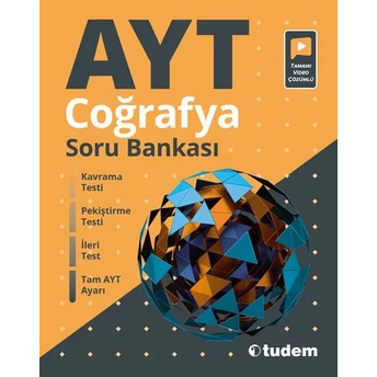 Tudem Yayınları Ayt Coğrafya Soru Bankası Video Çözümlü Komisyon