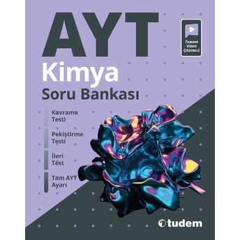 Tudem Yayınları Ayt Kimya Soru Bankası Video Çözümlü Komisyon