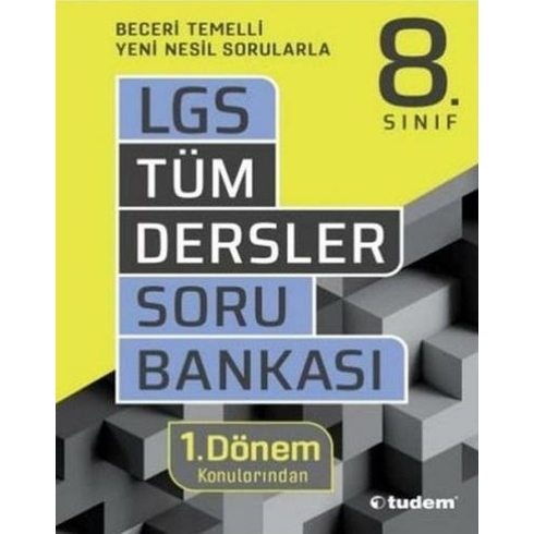 Tudem Yayınları Yeni Tüm Dersler 8.Sınıf 1.Dönem Soru Bankası