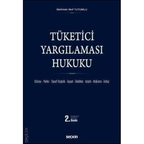 Tüketici Yargılaması Hukuku Mehmet Akif Tutumlu