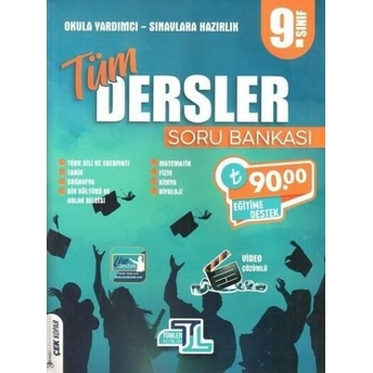 Tümler Yayınları 9. Sınıf Tüm Dersler Soru Bankası Komisyon