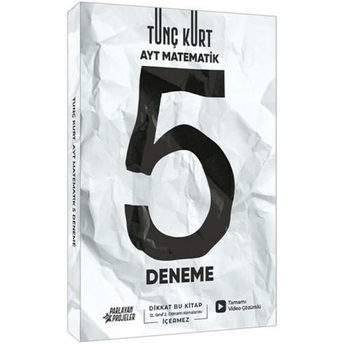 Tunç Kurt Ayt Matematik 5 Deneme Sınavı Tunç Kurt