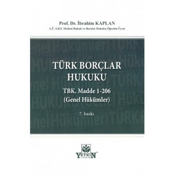 Türk Borçlar Hukuku Ibrahim Kaplan