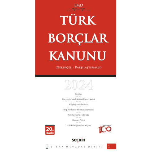 Türk Borçlar Kanunu  Lmd–1 Mutlu Dinç