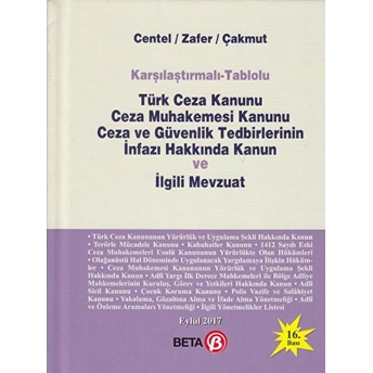 Türk Ceza Kanunu Ceza Muhakemesi Kanunu Ceza Ve Güvenlik Tedbirlerinin Infazı Hakkında Kanun Ve Ilgi Prof. Dr. Hamide Zafer