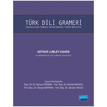 Türk Dili Grameri (A Grammer Of The Turkish Language)-Arthur Lumley Davids