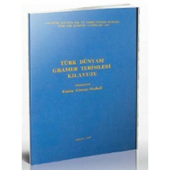 Türk Dünyası Gramer Terimleri Kılavuzu Emine Gürsoy Naskali