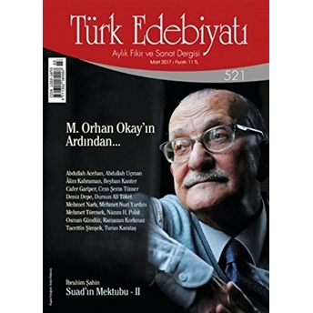 Türk Edebiyatı Dergisi Sayı : 521 Mart 2017