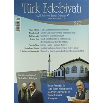 Türk Edebiyatı Dergisi Sayı: 522 Nisan 2017