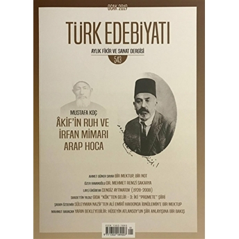 Türk Edebiyatı Dergisi Sayı : 543 Ocak 2019