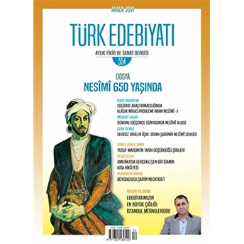 Türk Edebiyatı Dergisi Sayı: 554 Aralık 2019 Kolektif