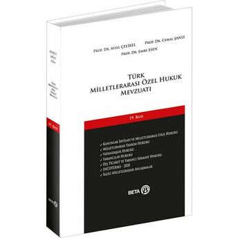 Türk Milletlerarası Özel Hukuk Mevzuatı Aysel Çelikel, Cemal Şanlı, Emre Esen