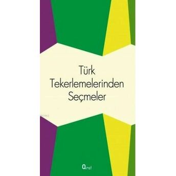 Türk Tekerlemelerinden Seçmeler