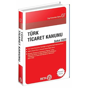 Türk Ticaret Kanunu Ağustos 2021 - Celal Ülgen