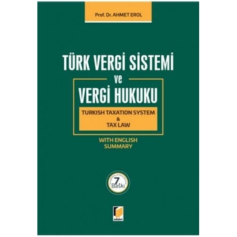 Türk Vergi Sistemi Ve Vergi Hukuku Ahmet Erol