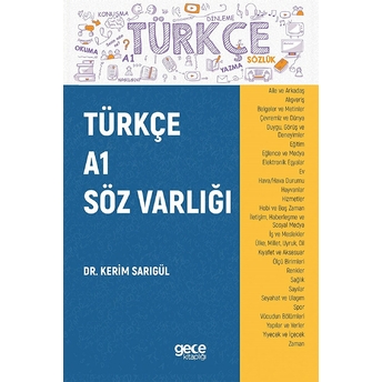 Türkçe A1 Söz Varlığı - Kerim Sarıgül