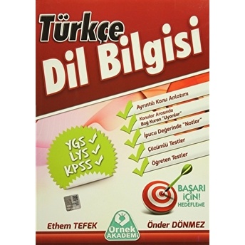 Türkçe Dil Bilgisi Ethem Tefek