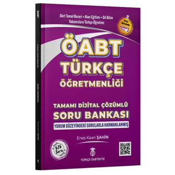 Türkçe Öabtdeyiz Öabt Türkçe Öğretmenliği Soru Bankası Çözümlü (Mor Kitap) Enes Kaan Şahin