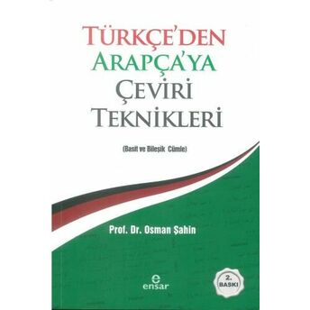 Türkçe'den Arapça'ya Çeviri Teknikleri Osman Şahin