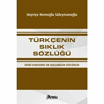 Türkçenin Sıklık Sözlüğü Hayriye Memoğlu Süleymanoğlu Yenisoy