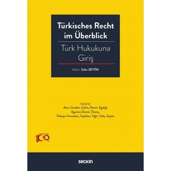 Türkisches Recht Im Überblick – Türk Hukukuna Giriş Zafer Zeytin