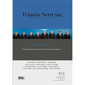 Türkiye Notları Dergisi Sayı 14 Kolektif