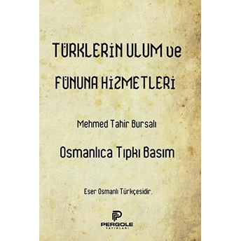 Türklerin Ulum Ve Fünuna Hizmetleri