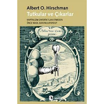 Tutkular Ve Çıkarlar Kapitalizm Zaferini Ilan Etmeden Önce Nasıl Savunuluyordu? Albert O. Hirschman