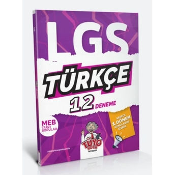 Tüyo Hoca Lgs 8. Sınıf (1. Dönem) Türkçe 12 Deneme Kolektif