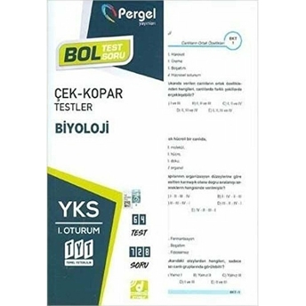 Tyt Birinci Oturum Biyoloji Yaprak Test Kolektif