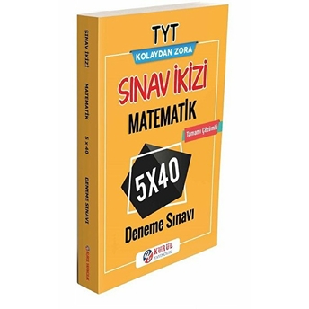 Tyt Matematik Sınav Ikizi Tamamı Çözümlü 5X40 Deneme Sınavı Kolektif