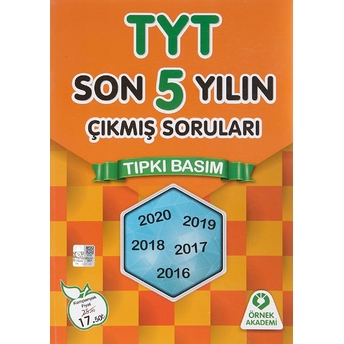 Tyt Son 5 Yılın Çıkmış Soruları Tıpkı Basım Kolektif