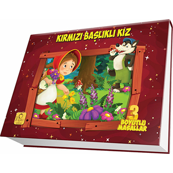 Üç Boyutlu Masallar Kırmızı Başlıklı Kız (Ciltli) Kolektif