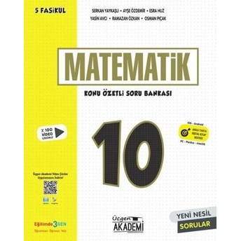 Üçgen Akademi 10. Sınıf Matematik Konu Özetli Soru Bankası Komisyon